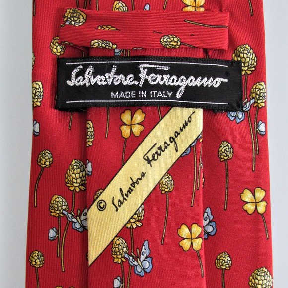 Salvatore Ferragamo Men's Silk Tie - Picture 3 of 4